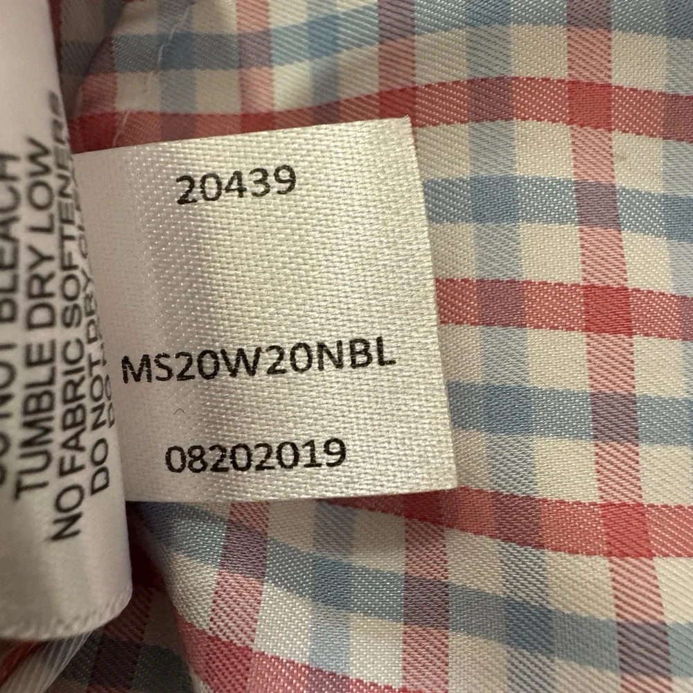 Peter Millar Crown Trey Sport‎ Shirt Button Down Multicolor Plaid Sz M Casual